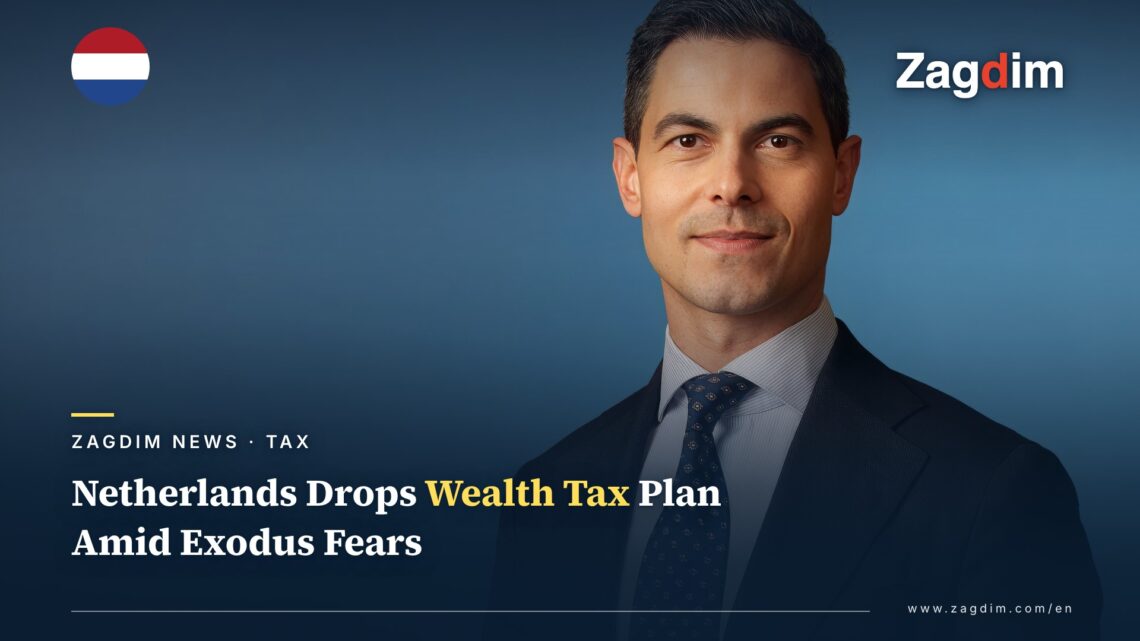 Official portrait of Dutch Prime Minister Rob Jetten — the Netherlands has scrapped its unrealised-gains wealth tax plan for a 36% capital gains tax