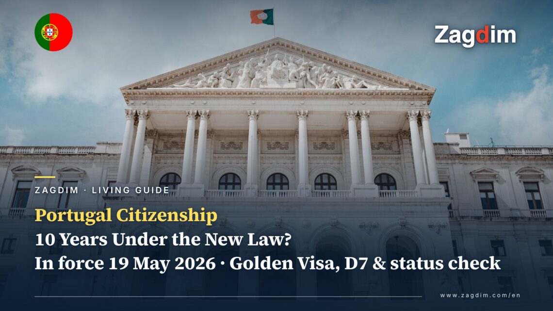 Portugal Citizenship Under the New Nationality Law: Residence Years, Golden Visa and D7 Timelines, and How to Check Your Application