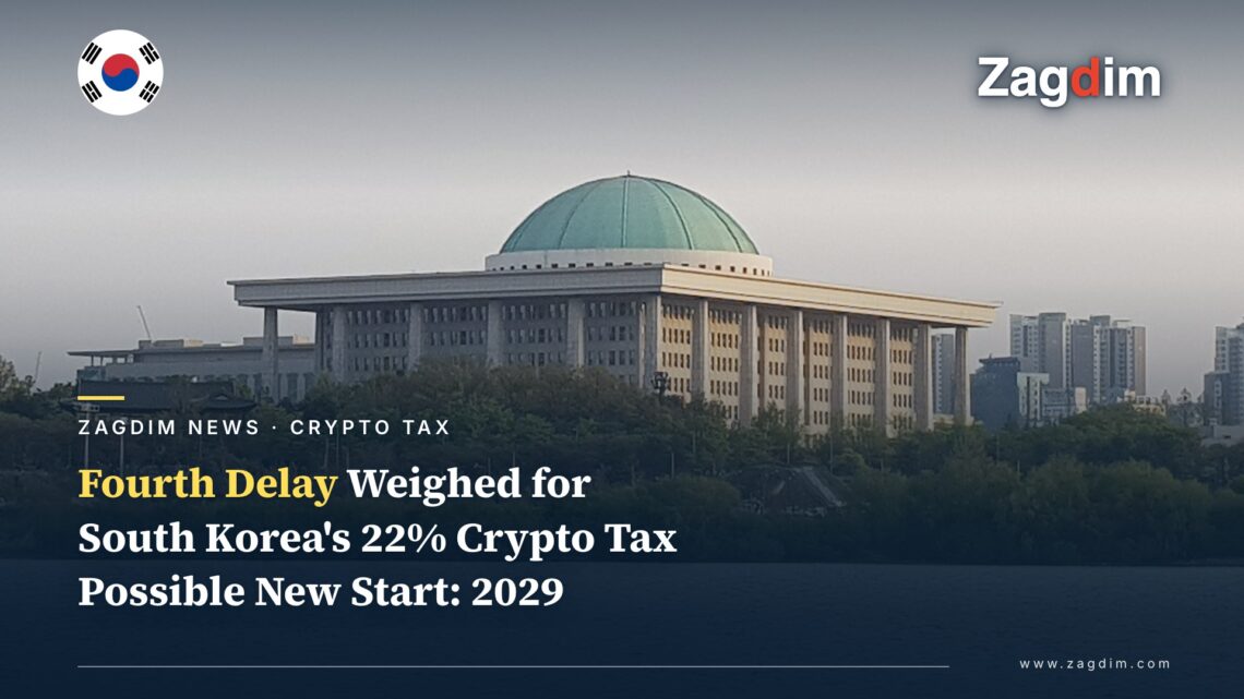 South Korea's Presidential Office Leans Toward a Fourth Delay of Its 22% Crypto Tax, to 2029