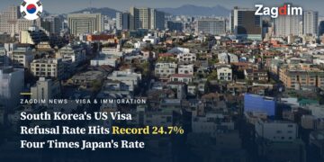 US Visa Refusal Rate for South Koreans Hits a Record 24.7%, More Than Four Times Japan's Rate