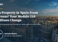 Own Property in Spain From Overseas? Your Modelo 210 Deadlines Change