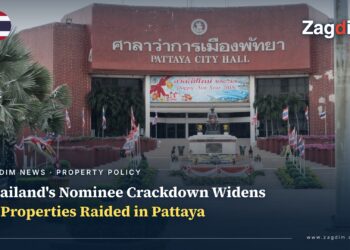 Thailand's Nominee Crackdown Widens: 971 Firms Screened, 12 Properties Raided in Pattaya — Zagdim cover