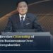 Thai Prime Minister and Interior Minister Anutin Charnvirakul speaking at a podium, announcing the revocation of a Bangkok-based, Israeli-born businessman's Thai citizenship over passport irregularities