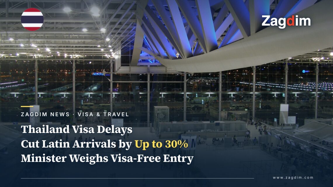 Thailand Visa Delays Cut Latin American Arrivals by Up to 30%, Minister Weighs Visa-Free Entry