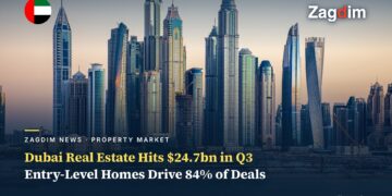 Dubai Marina skyline, cover image for Q3 2026 Dubai real estate transaction data article