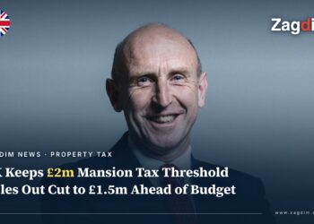 Official portrait of UK Chancellor John Healey, illustrating a story on the UK ruling out lowering the £2m High Value Council Tax Surcharge threshold to £1.5m