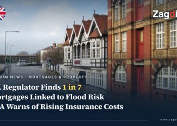 UK Regulator Finds 1 in 7 England Mortgages Linked to Some Flood-Risk Postcode