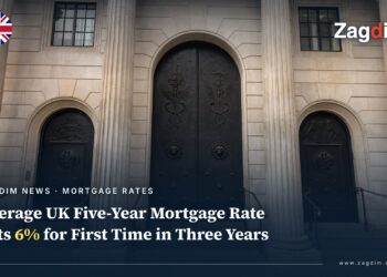 Entrance of the Bank of England headquarters in London, illustrating the policy backdrop to UK mortgage rates