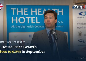 UK politician Andy Burnham speaking at a public event, illustrating the story on UK annual house price growth halving to 0.8%