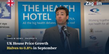 UK politician Andy Burnham speaking at a public event, illustrating the story on UK annual house price growth halving to 0.8%