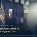 Federal Reserve Chair Jerome Powell speaking at a press conference, flanked by US flags and the Federal Reserve seal — US mortgage rates climb to a three-year high of 7.3%