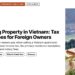 Aerial view of terraced rice fields and village in a valley, illustrating Selling Property in Vietnam: Tax and Fees for Foreign Owners