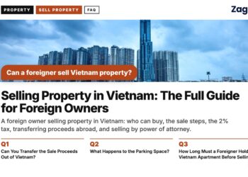 Landmark 81 tower skyline across the river at dusk, illustrating Selling Property in Vietnam: The Full Guide for Foreign Owners