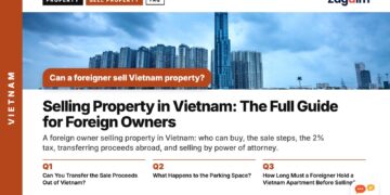 Landmark 81 tower skyline across the river at dusk, illustrating Selling Property in Vietnam: The Full Guide for Foreign Owners
