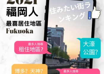 【市場分析】究竟住邊區比較好?日本福岡2021年最多人搜尋樓宇買賣及租屋地區