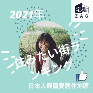 2021年 日本人最喜愛居住地區