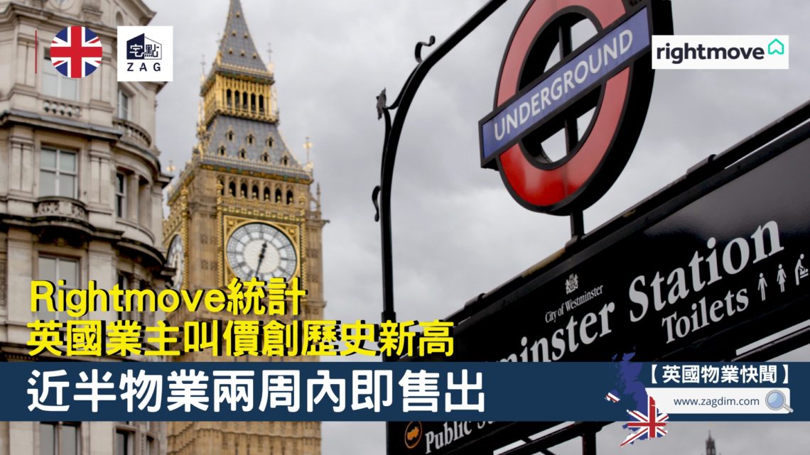 英國業主叫價創歷史新高