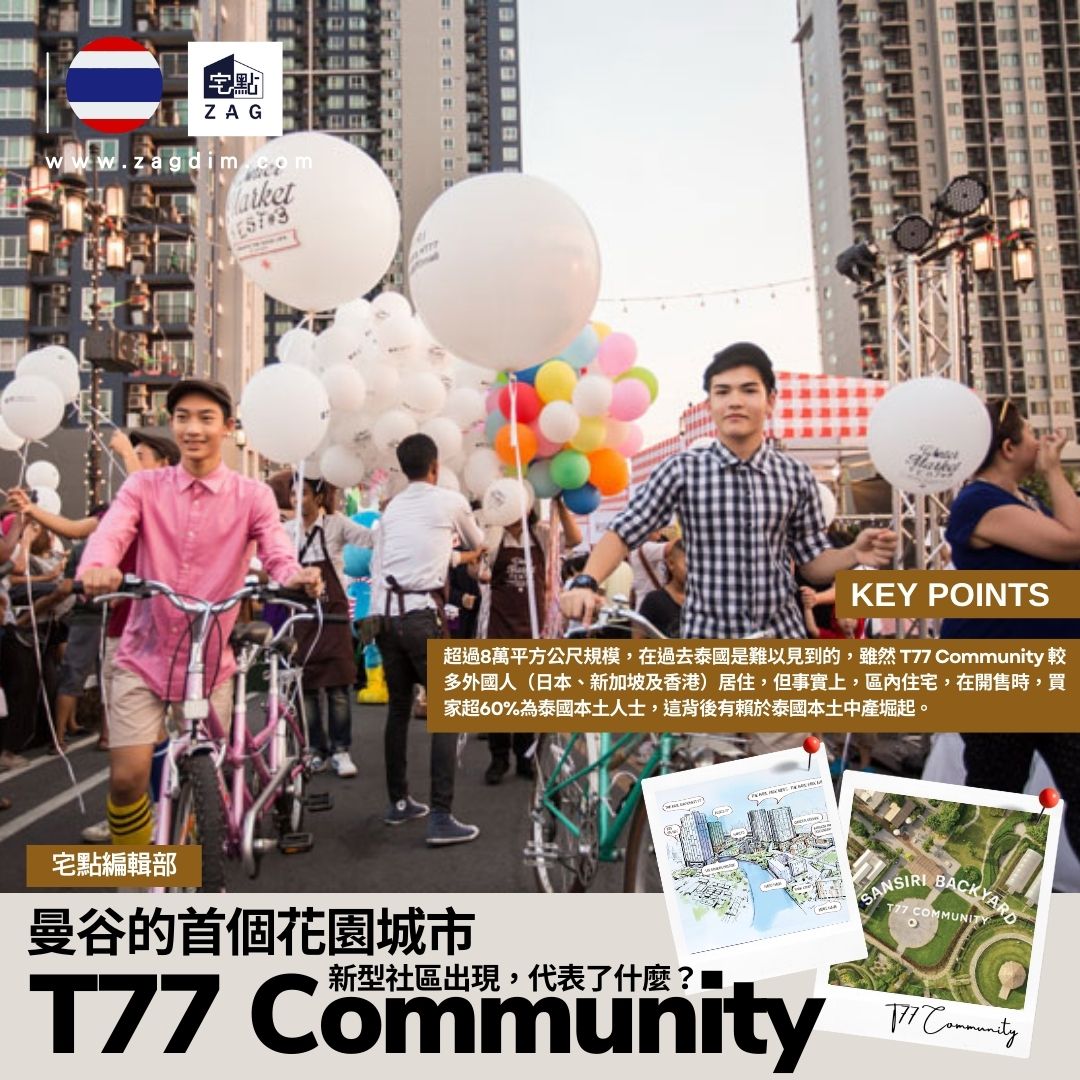 曼谷的首個花園城市「T77 Community」 - Zagdim 宅點海外