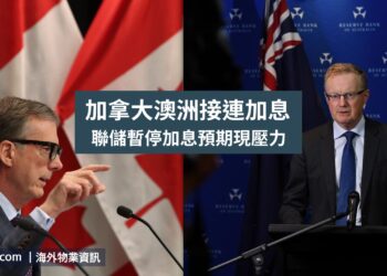 加拿大澳洲加息0.25% 聯儲暫停加息預期現壓力