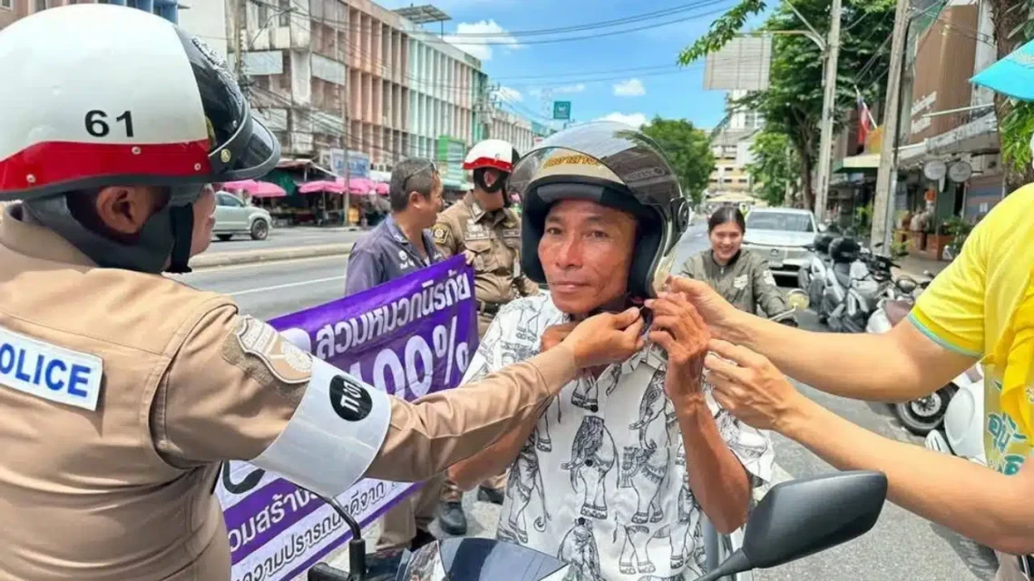 泰國安全帽法例升級上路 2025年6月起全國執行 邊車乘客納入規範、罰則最高4,000泰銖