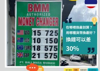 2025峇里島換錢全攻略:在哪裡換最划算?用哪種貨幣換最好?