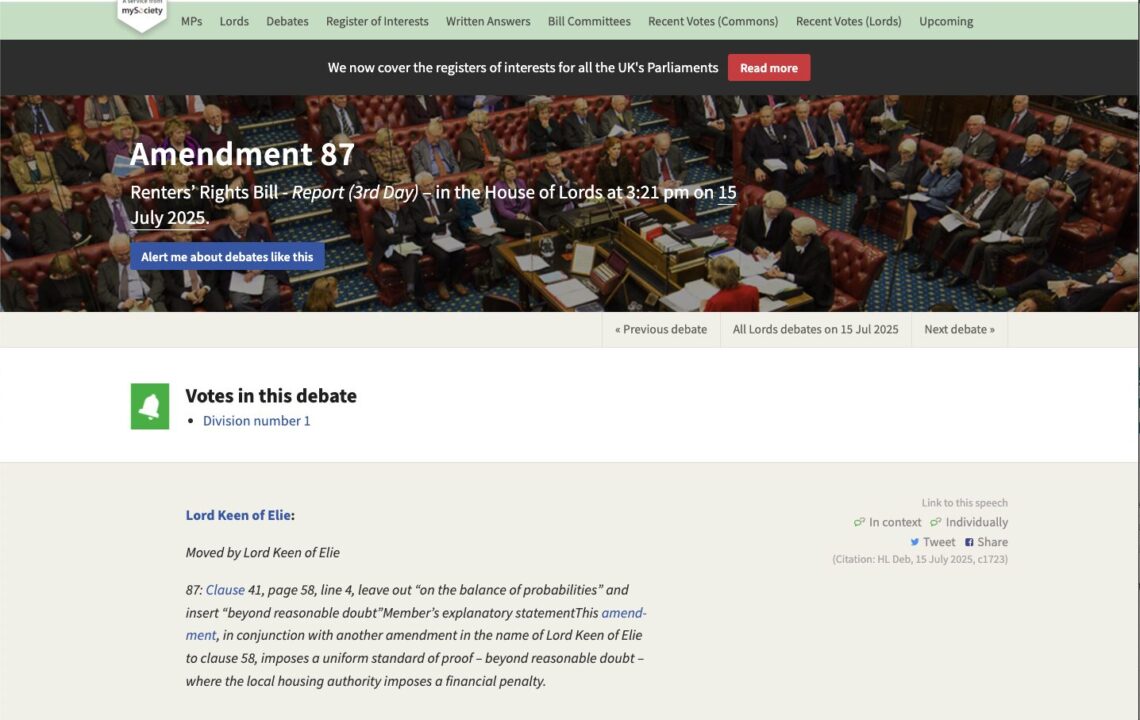 最新消息｜英國上議院通過重大修正案：房東轉租禁令縮短至6個月