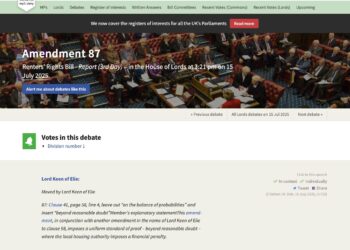 最新消息|英國上議院通過重大修正案:房東轉租禁令縮短至6個月