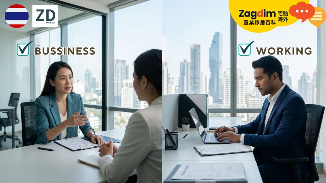 泰國 Non-B 簽證全指南:Business 商務活動與 Working 工作簽證如何分辨?