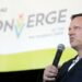 Peter Thiel speaking into a microphone at a public event