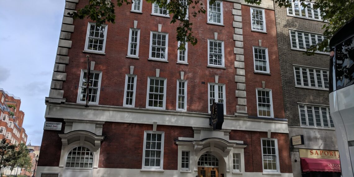 A period apartment building on Horseferry Road, Westminster, London SW1