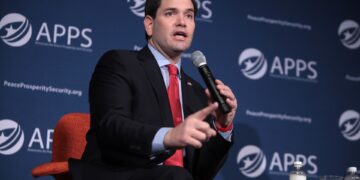Marco Rubio speaking at a public event