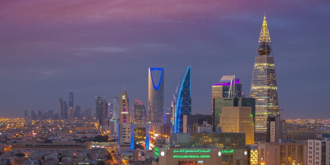 Riyadh Skyline is growing. Dated February 2018