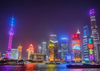 上海陸家嘴金融區夜景