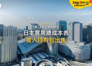 大阪市日景天際線,主題:日本置產-日本買房總成本表/買入持有到出售