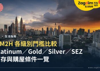 MM2H 各級別門檻比較:Platinum/Gold/Silver/SEZ 定存與購屋條件一覽