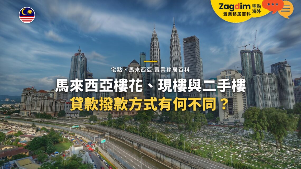 吉隆坡新舊高樓群與道路,配樓花、現樓與二手樓貸款撥款主題