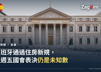 西班牙馬德里國會大廈(Congreso de los Diputados)正立面,週五國會將在此表決是否維持新住房法令