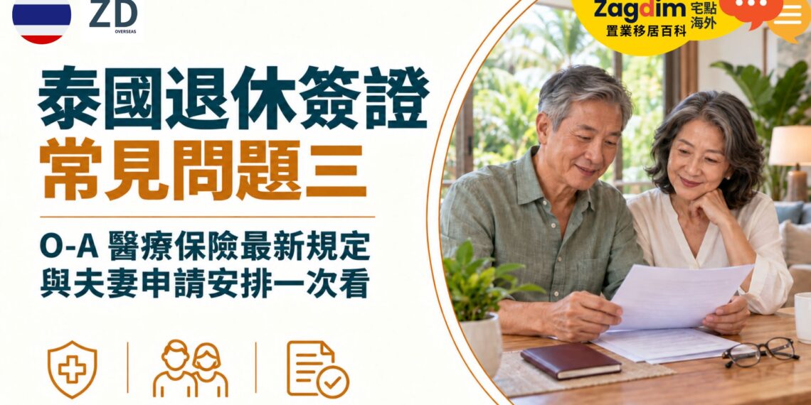 泰國退休簽證常見問題三:O-A醫療保險最新規定與夫妻申請安排一次看