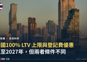 泰國100% LTV上限與登記費優惠延至2027年封面——曼谷黃昏天際線