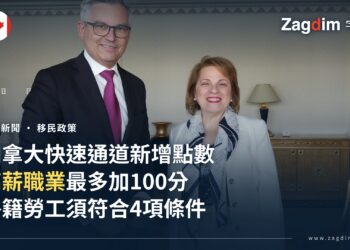 加拿大快速通道新增高薪職業加分,外籍勞工要符合4項條件