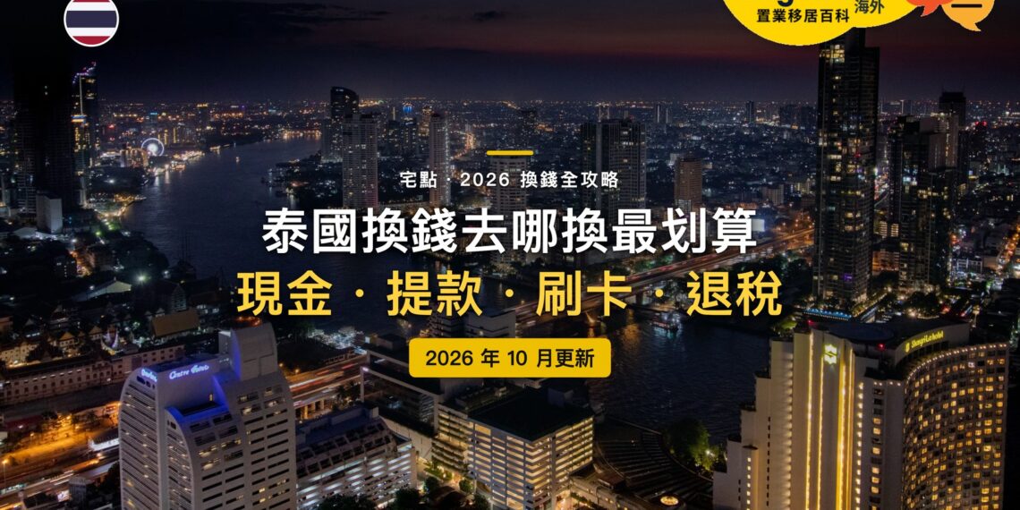 2026泰國換錢全攻略:泰銖在哪裡換最划算?SuperRich、ATM、刷卡與退稅一次看懂|封面