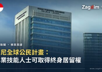 印尼「全球公民計畫」 讓具專業技能人士取得終身居留權