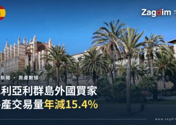 帕爾馬主教座堂與周邊棕櫚樹、住宅建築的城市景觀