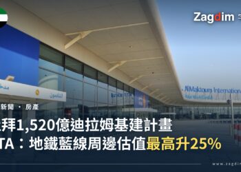 阿勒馬克圖姆國際機場航廈外觀，杜拜基建投資報導封面圖