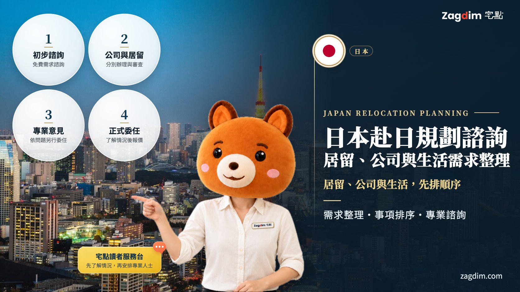 日本赴日規劃諮詢頭圖：居留、公司與生活，先排順序