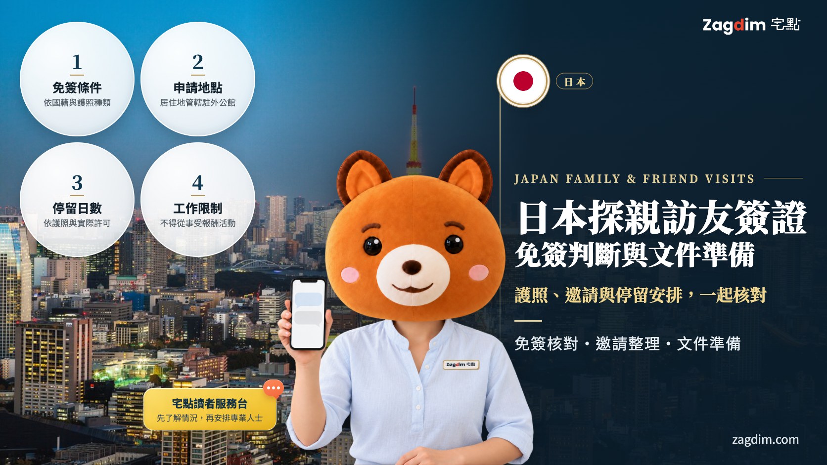 日本探親訪友簽證頭圖:護照、邀請與停留安排,一起核對