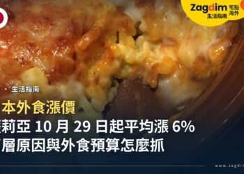 日本外食漲價:薩莉亞 2026 年 10 月 29 日起平均漲 6%,背後的成本原因與在日本吃飯的預算怎麼抓