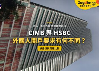 仰望吉隆坡辦公大樓外牆,配銀行外國人開戶要求比較主題