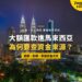 吉隆坡雙子塔與城市夜景,配大額匯款資金來源審查主題