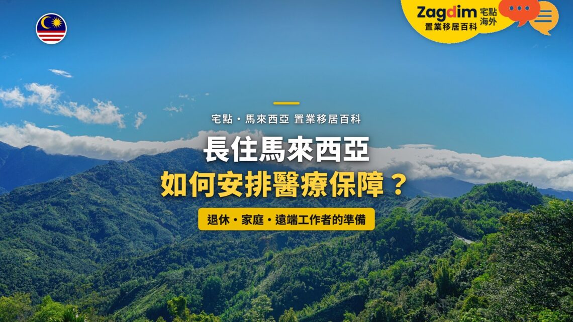 沙巴山林與雲海景色,配長住醫療保障主題